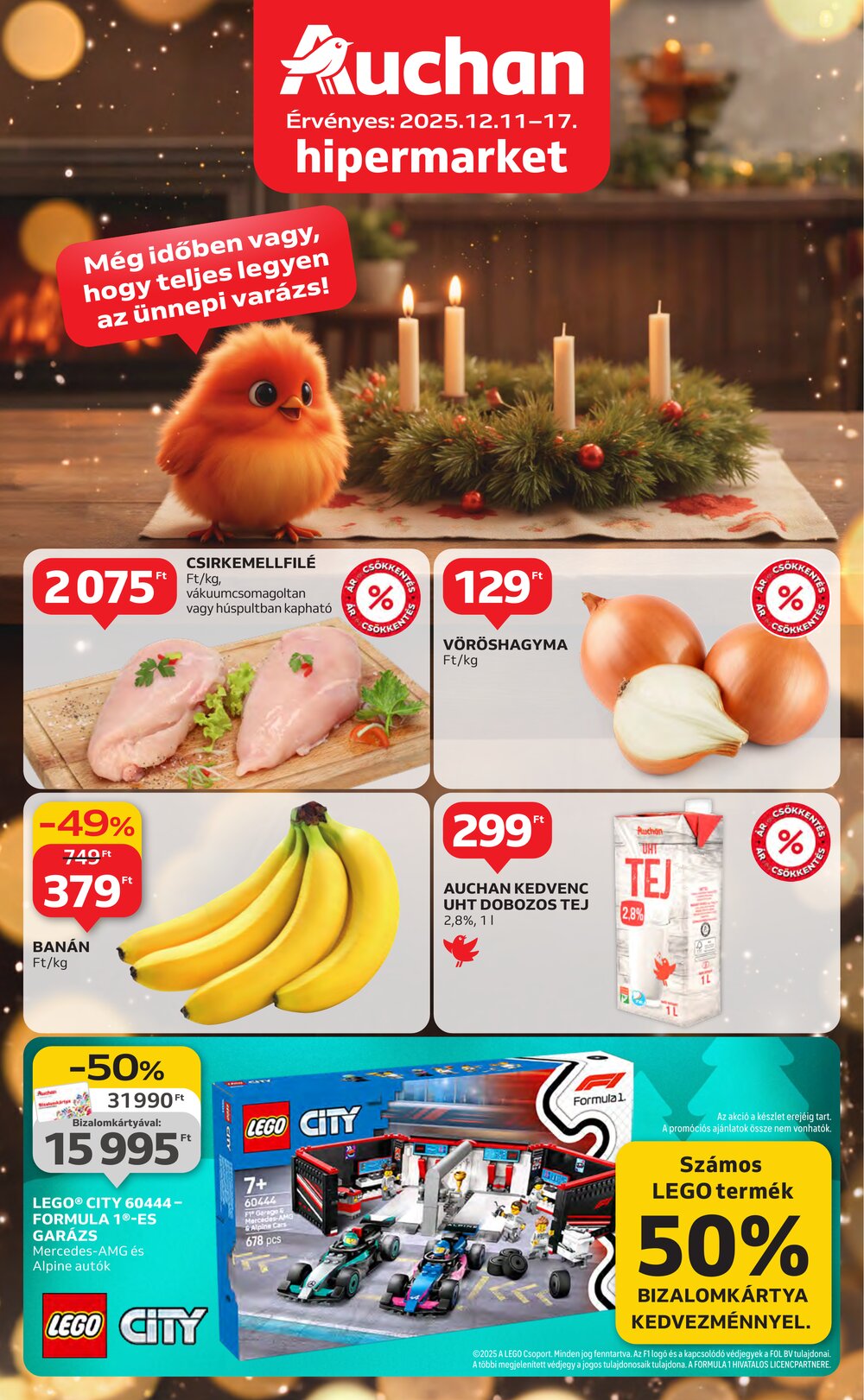 Auchan akciós újság 2025.12.11-től - 1. oldal.