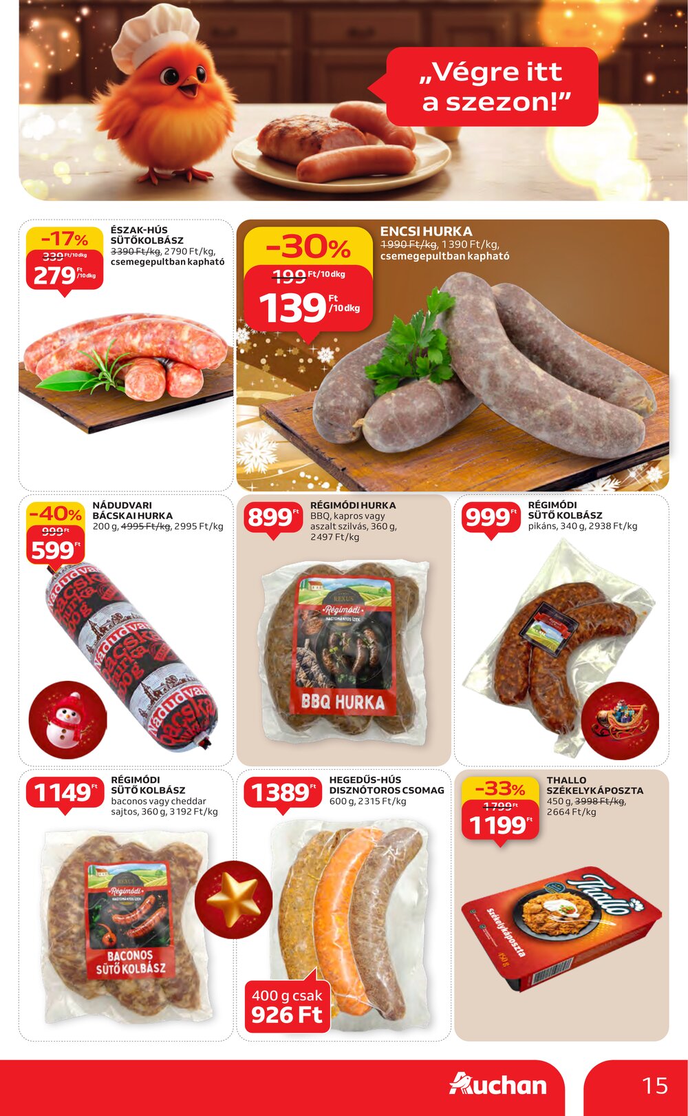 Auchan akciós újság 2025.12.11-től - 15. oldal.