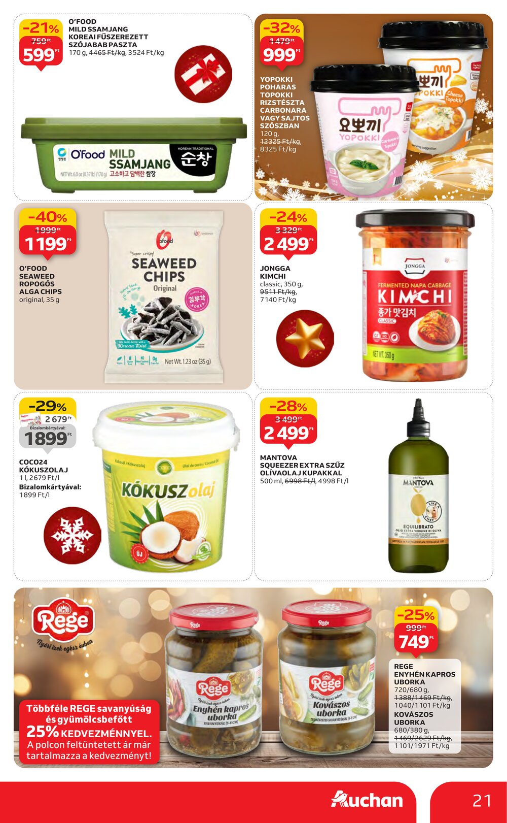 Auchan akciós újság 2025.12.11-től - 21. oldal.