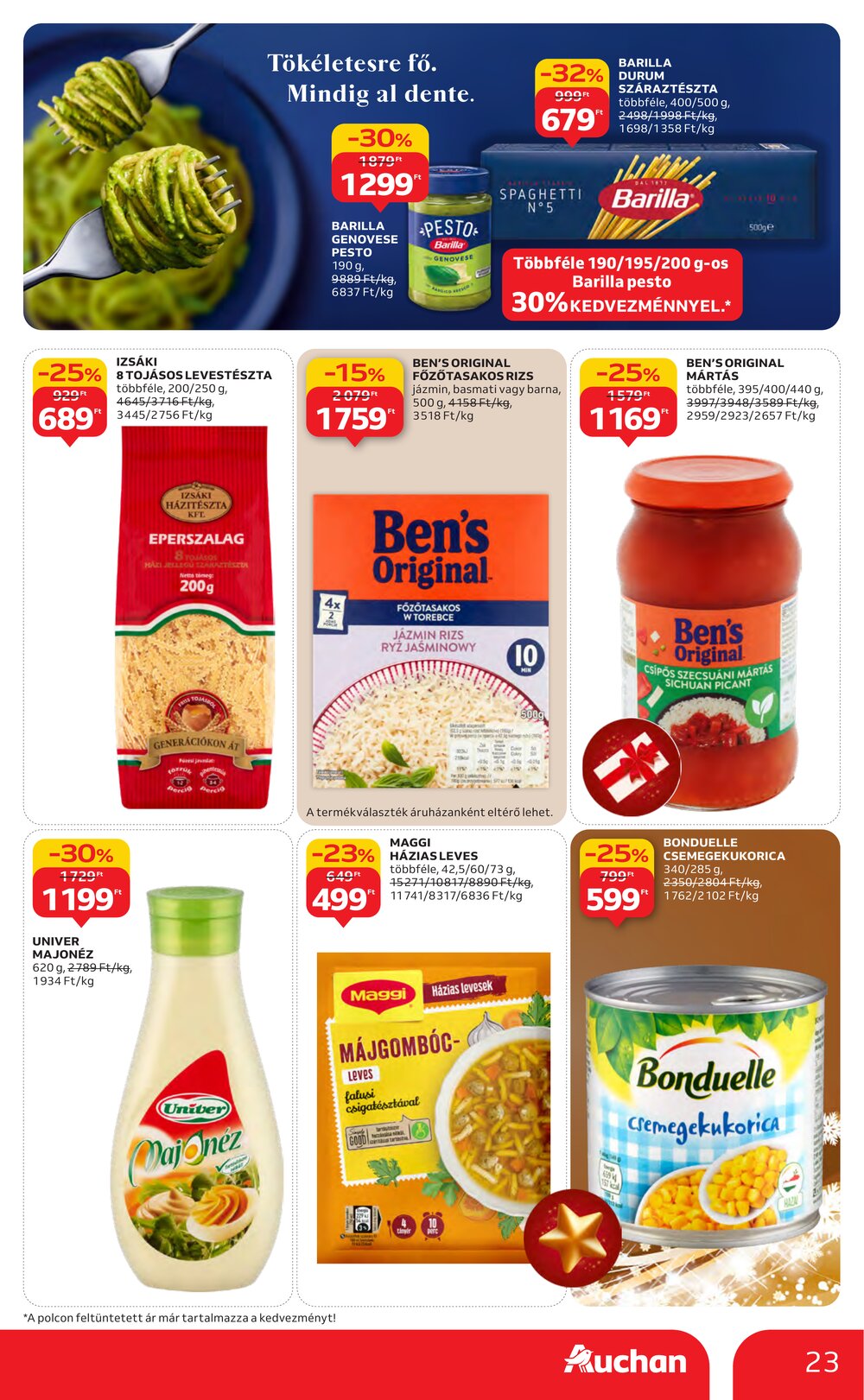 Auchan akciós újság 2025.12.11-től - 23. oldal.