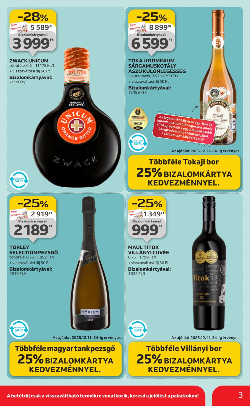 Auchan akciós újság 2025.12.11-től - 3. oldal.