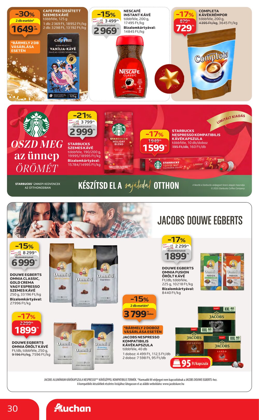 Auchan akciós újság 2025.12.11-től - 30. oldal.