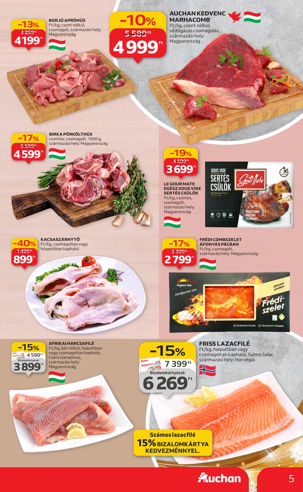 Auchan akciós újság 2025.12.11-től - 5. oldal.