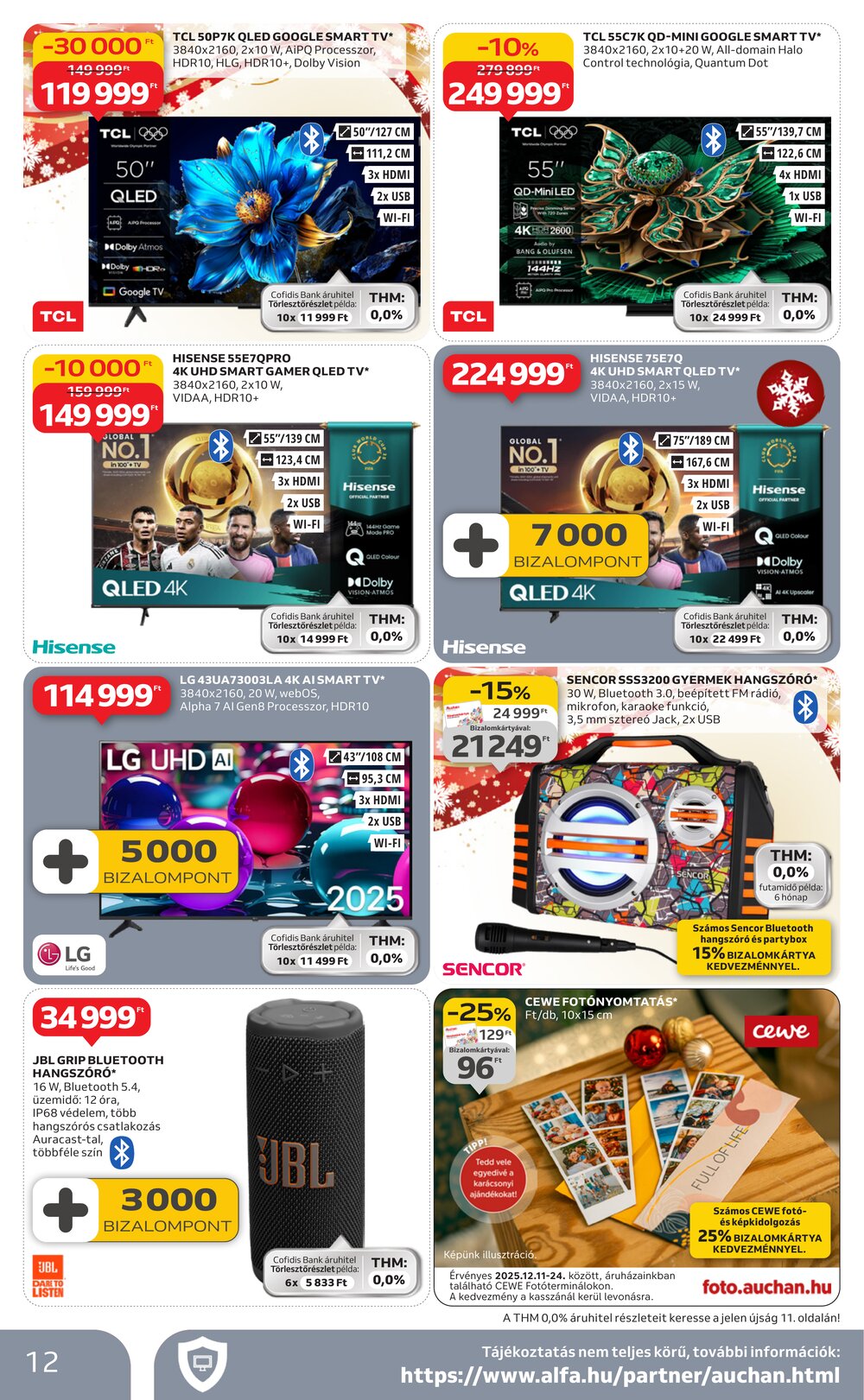 Auchan akciós újság 2025.12.11-től - 12. oldal.