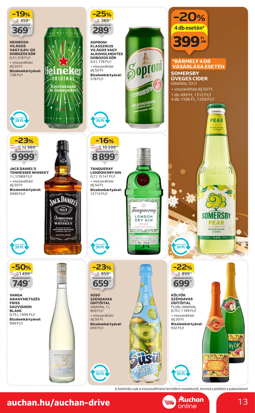 Auchan akciós újság 2025.12.11-től - 13. oldal.