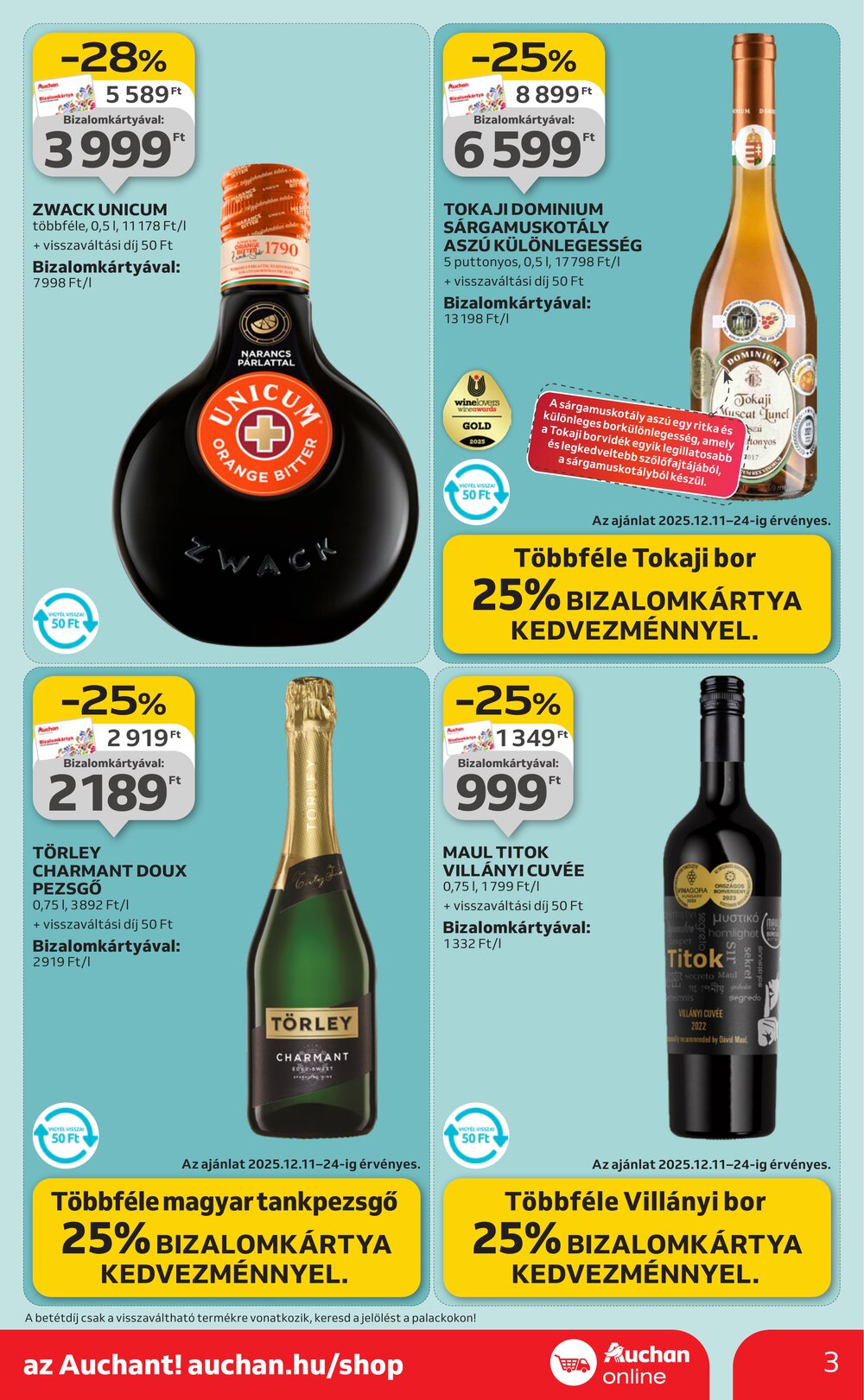 Auchan akciós újság 2025.12.11-től - 3. oldal.