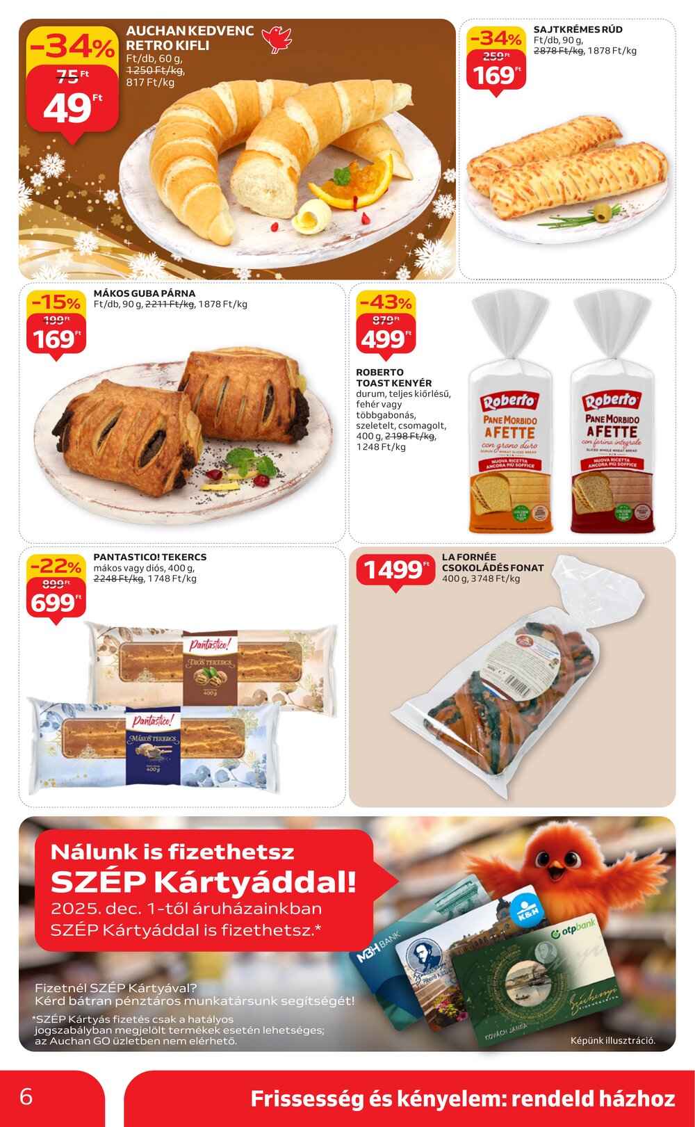 Auchan akciós újság 2025.12.11-től - 6. oldal.