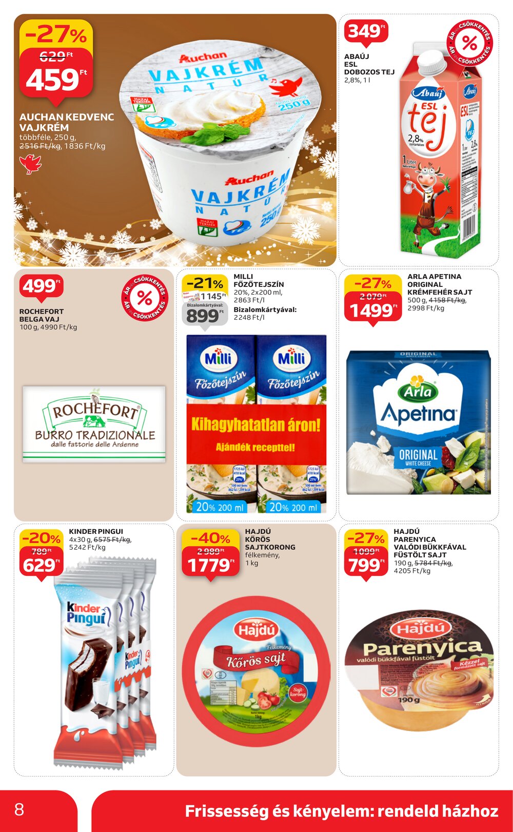 Auchan akciós újság 2025.12.11-től - 8. oldal.