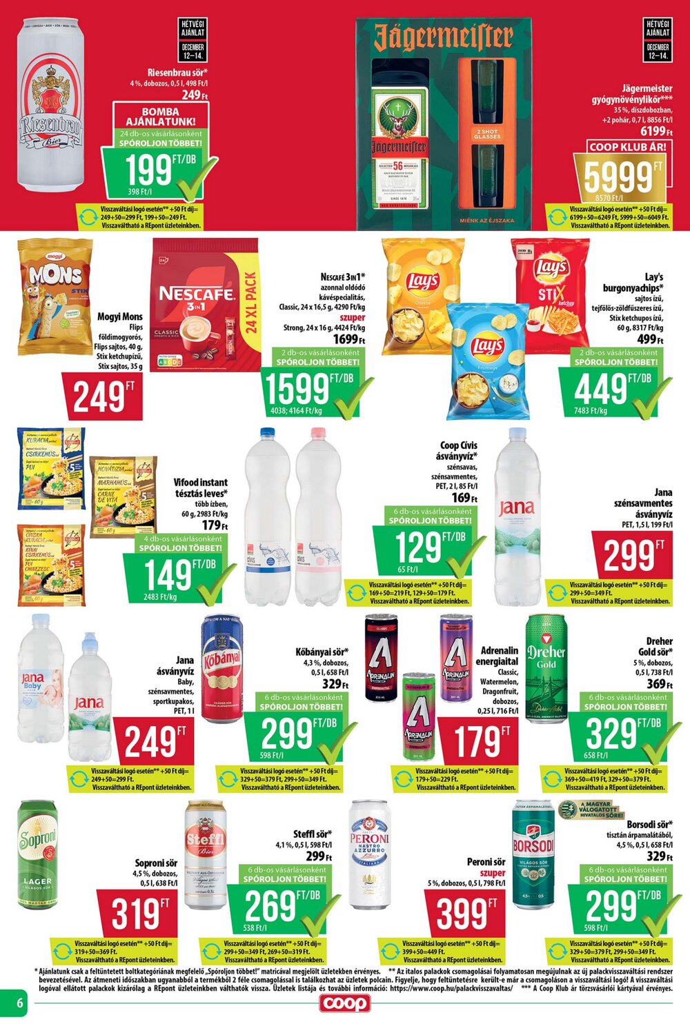 Coop akciós újság 2025.12.11-től - 6. oldal.