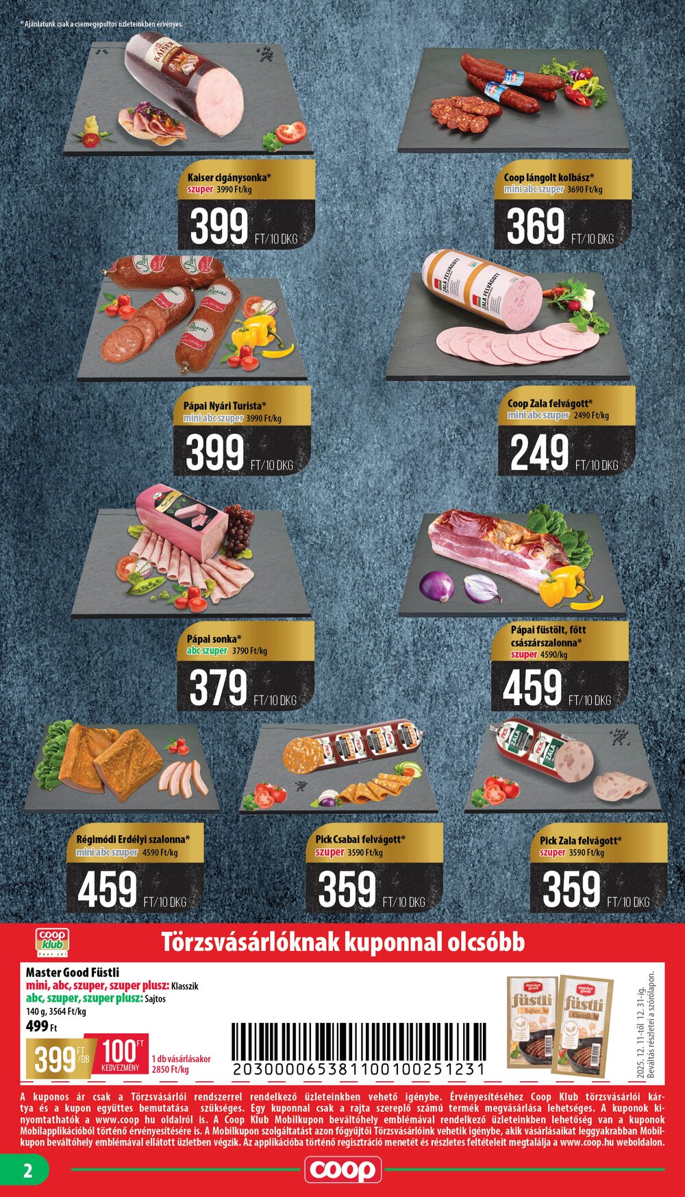 Coop akciós újság 2025.12.11-től - 2. oldal.