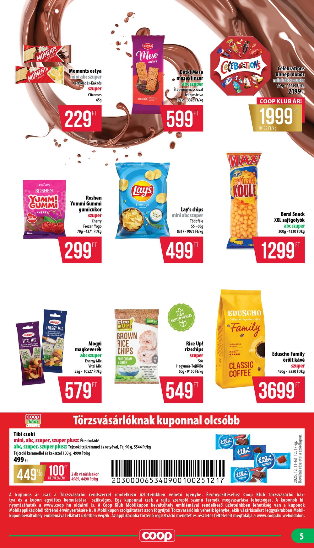 Coop akciós újság 2025.12.11-től - 5. oldal.