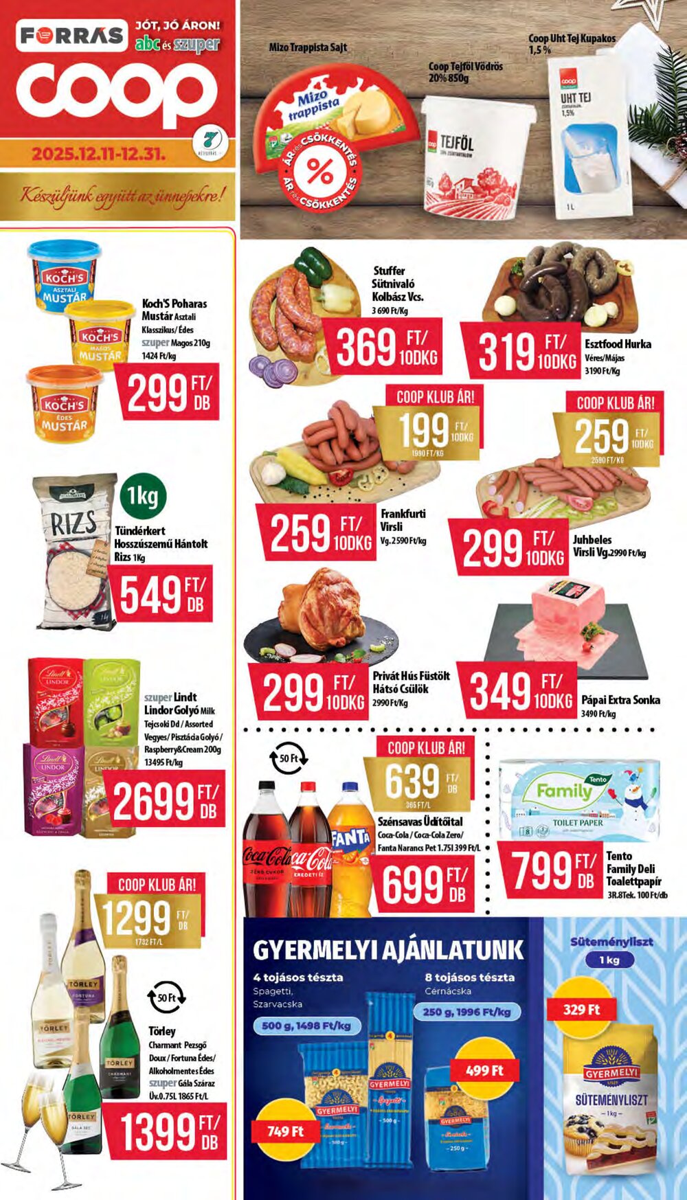 Coop akciós újság 2025.12.11-től - 1. oldal.