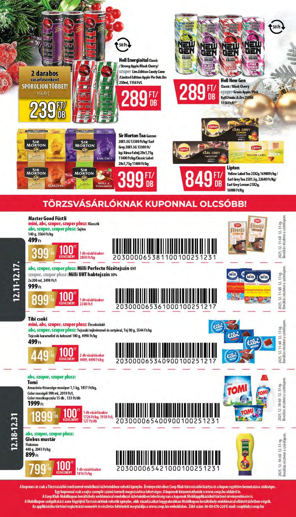 Coop akciós újság 2025.12.11-től - 16. oldal.