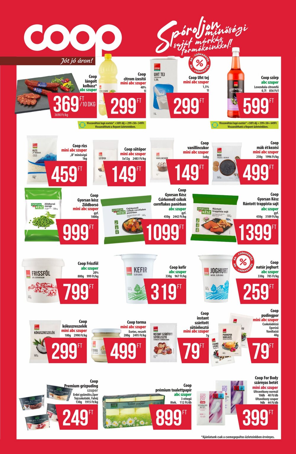 Coop akciós újság 2025.12.11-től - 8. oldal.
