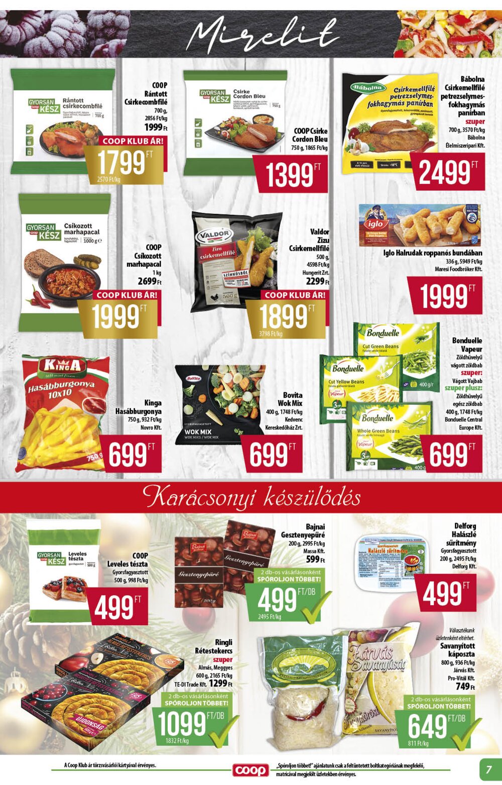 Coop akciós újság 2025.12.11-től - 7. oldal.