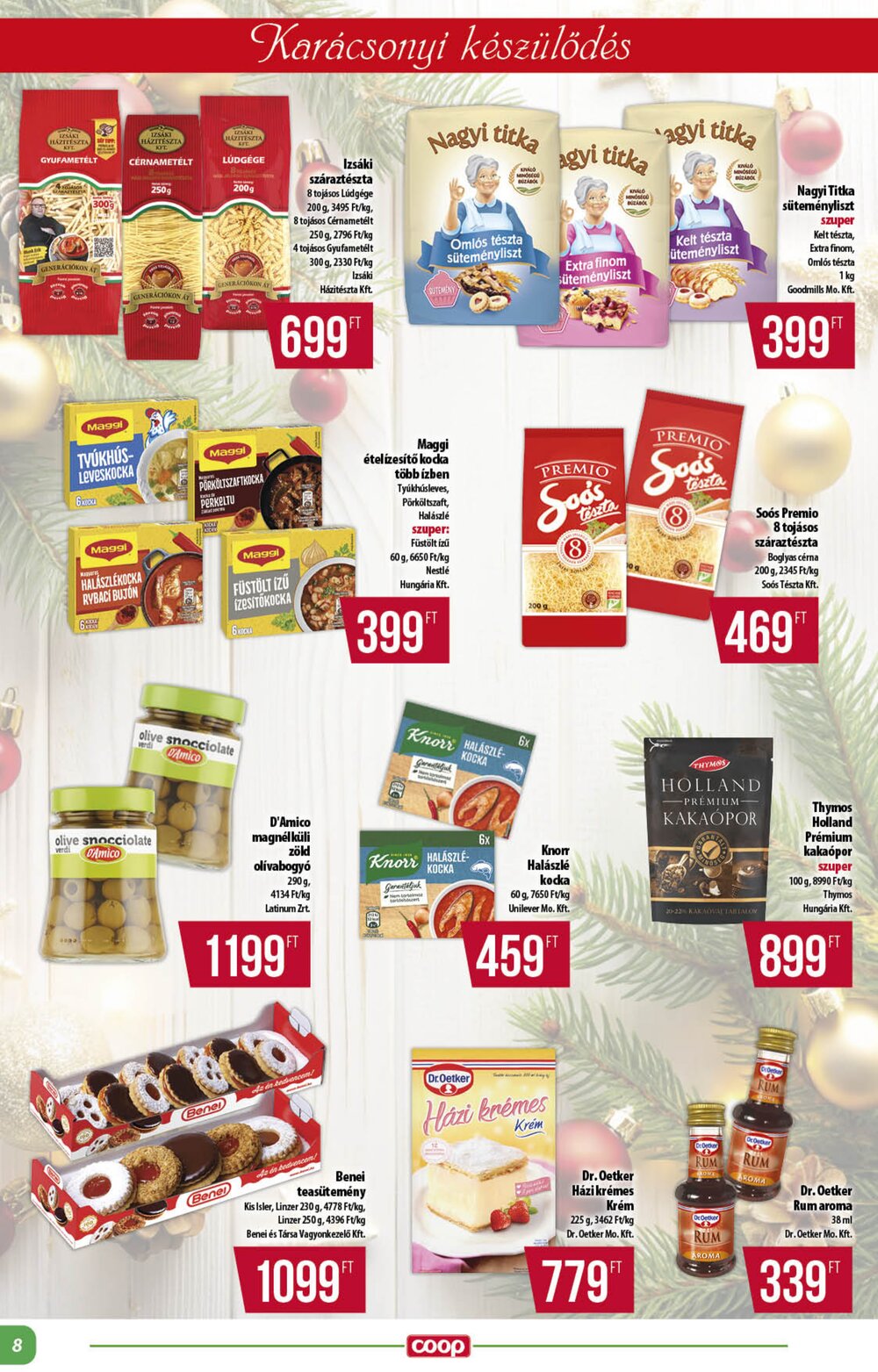 Coop akciós újság 2025.12.11-től - 8. oldal.