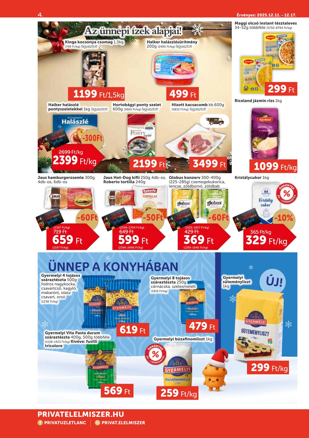 Privát akciós újság 2025.12.11-től - 4. oldal.