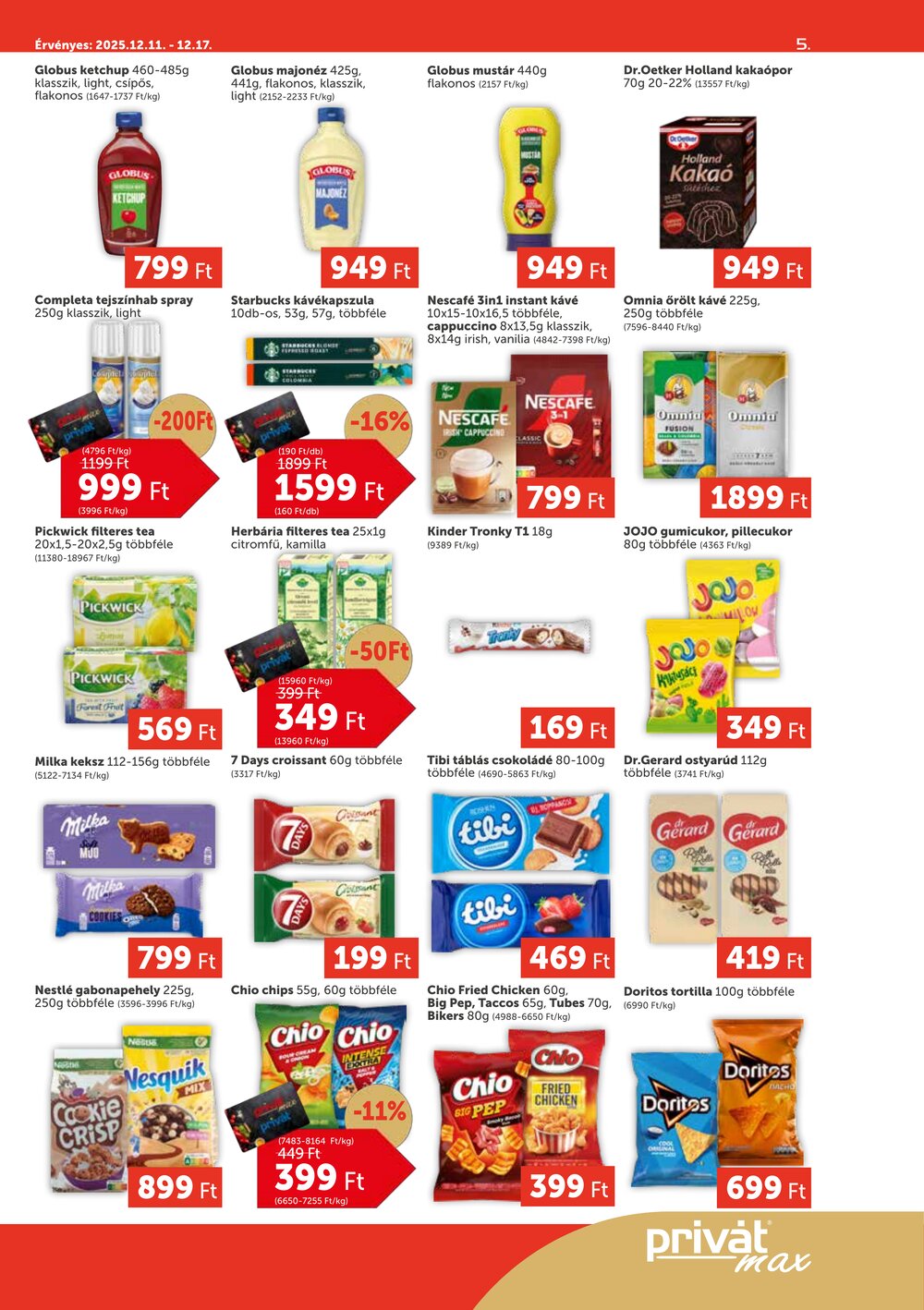 Privát akciós újság 2025.12.11-től - 5. oldal.