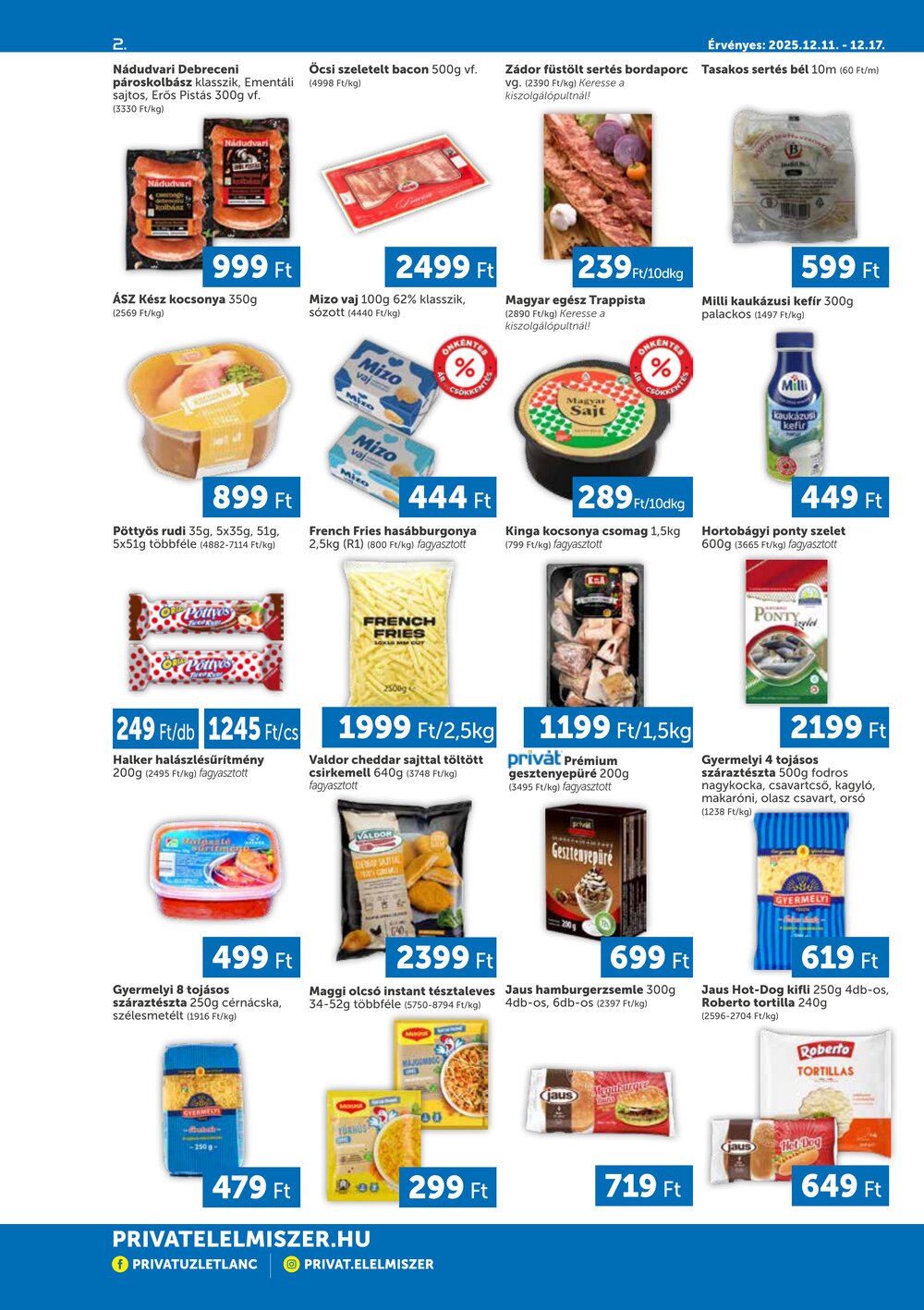 Privát akciós újság 2025.12.11-től - 2. oldal.