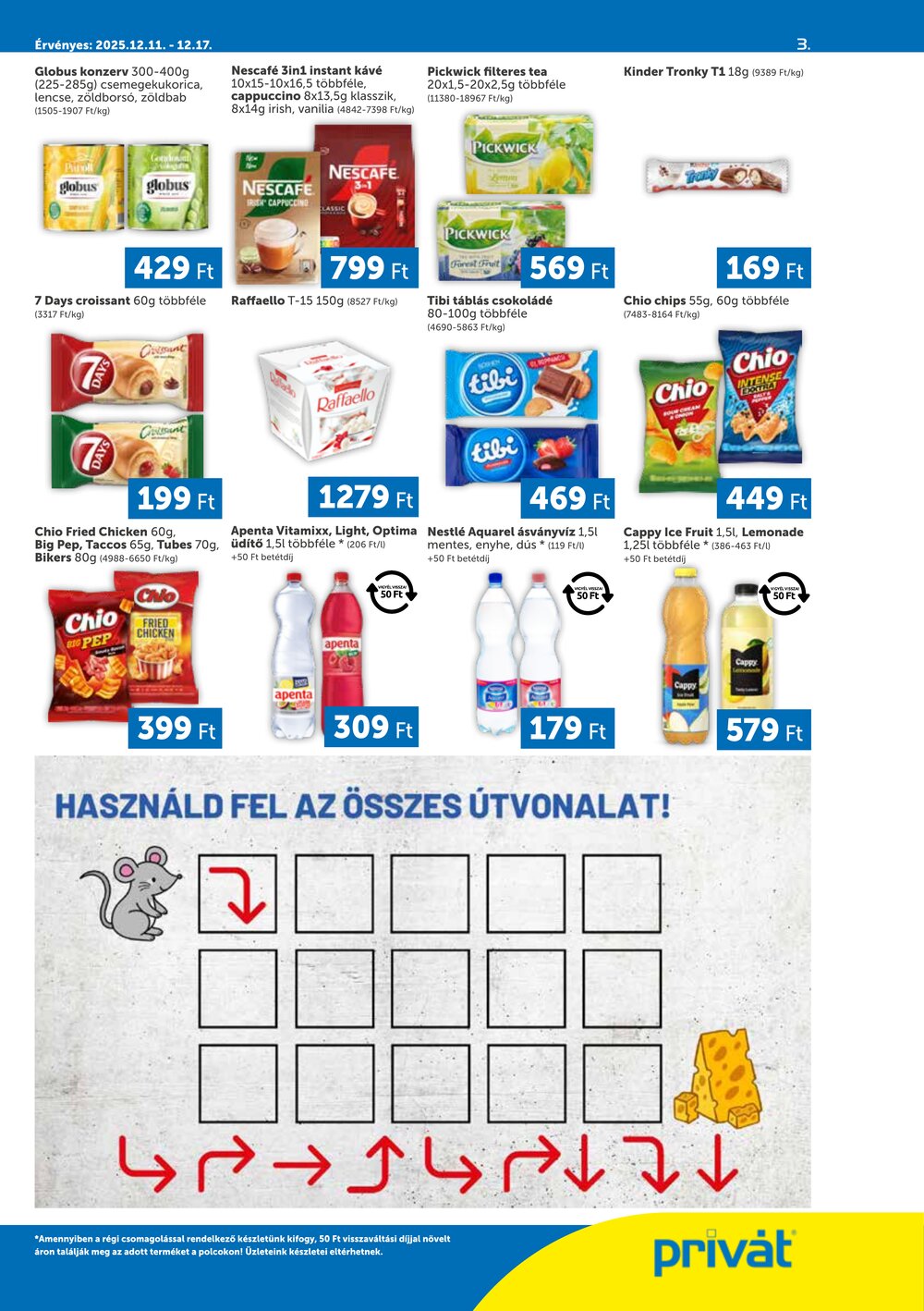 Privát akciós újság 2025.12.11-től - 3. oldal.