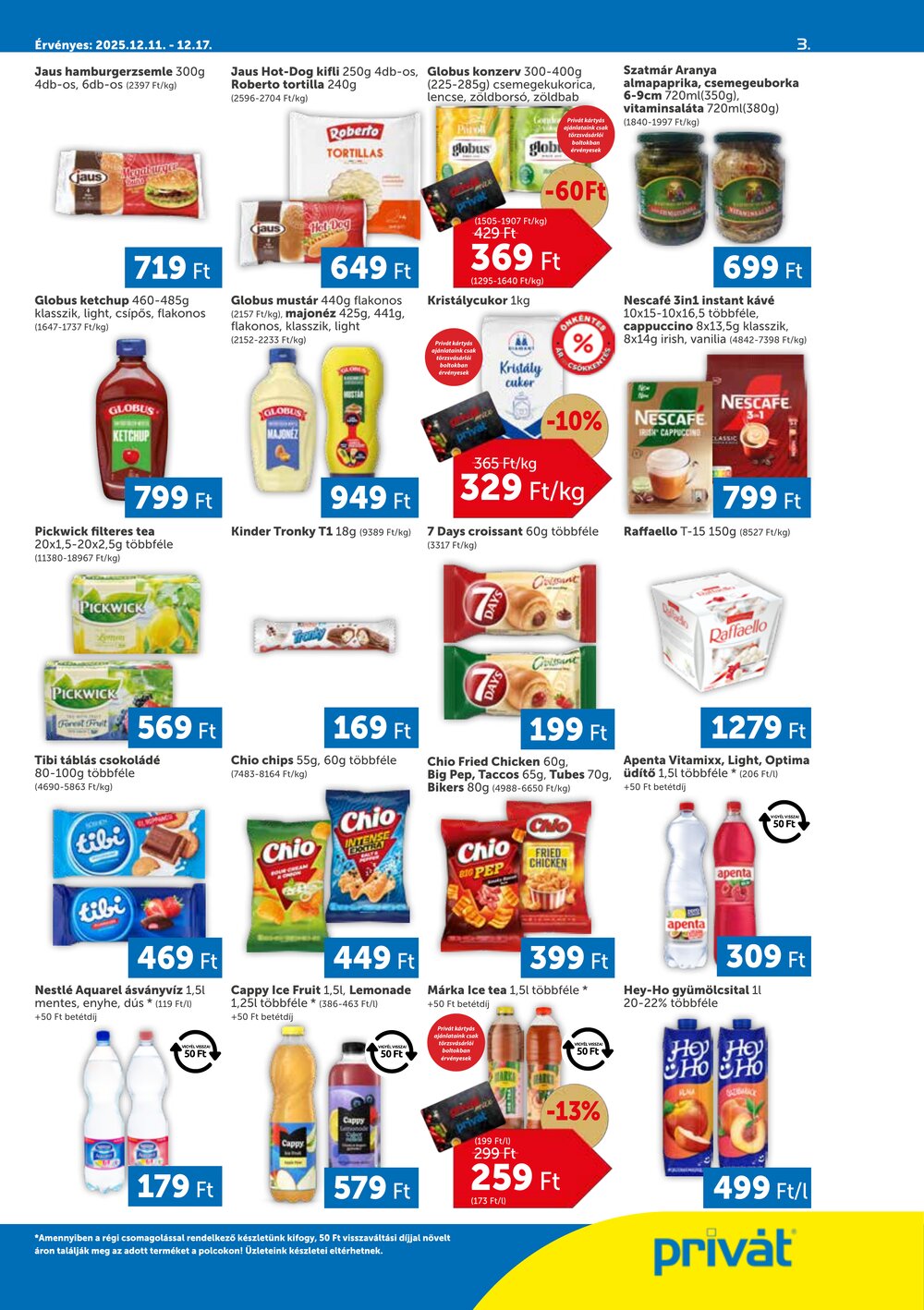 Privát akciós újság 2025.12.11-től - 3. oldal.