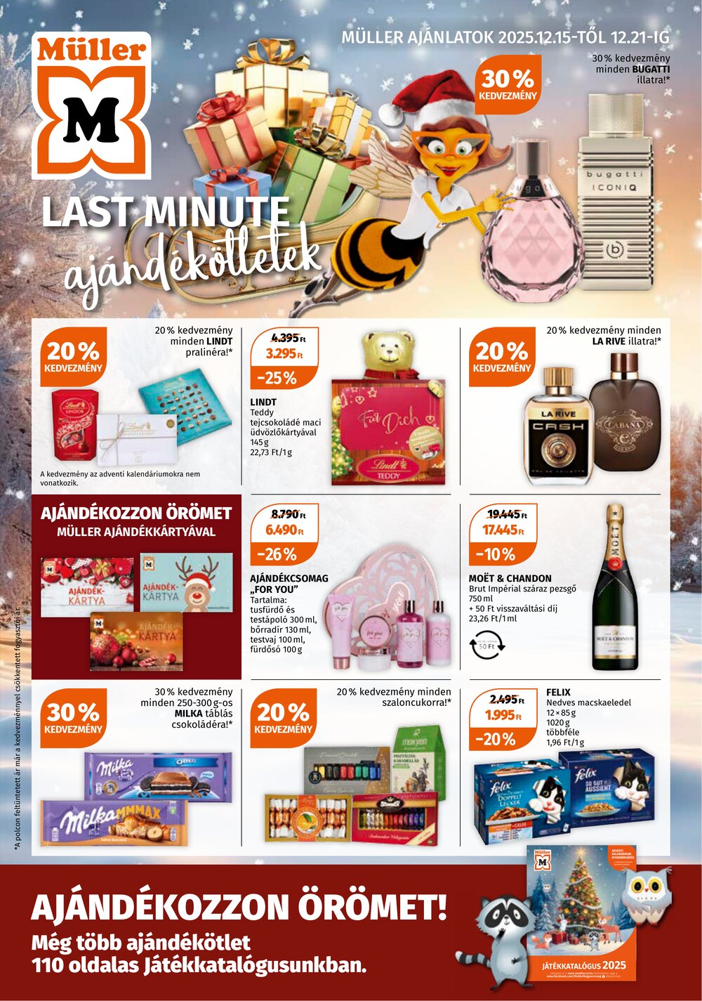 Müller drogéria akciós újság 2025.12.15-től - 1. oldal.