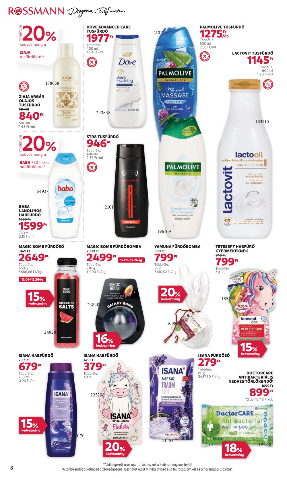 Rossmann akciós újság 2025.12.15-től - 8. oldal.