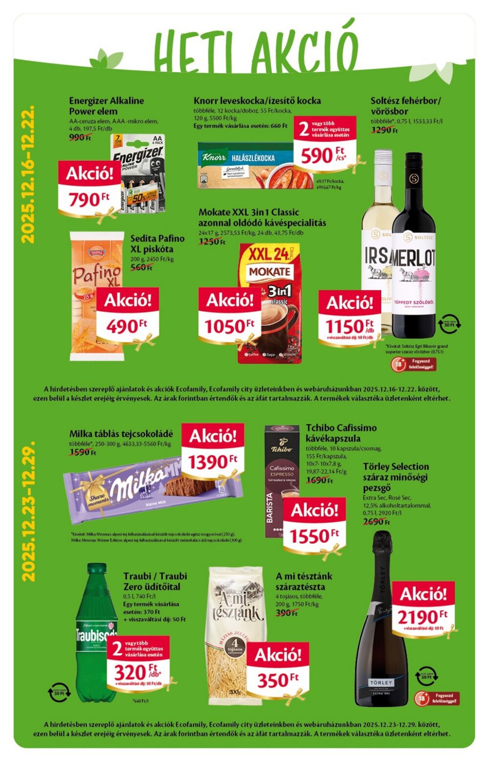 EcoFamily akciós újság 2025.12.17-től - 2. oldal.