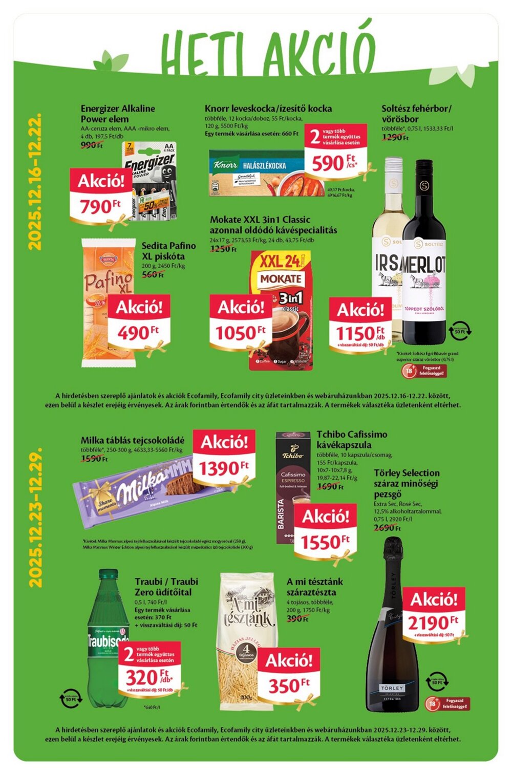 EcoFamily akciós újság 2025.12.17-től - 2. oldal.