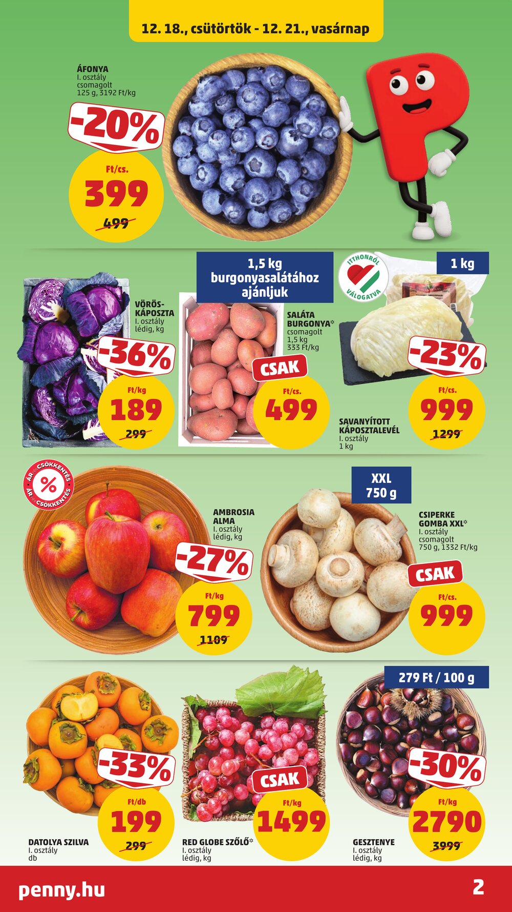 Penny Market akciós újság 2025.12.18-tól - 2. oldal.
