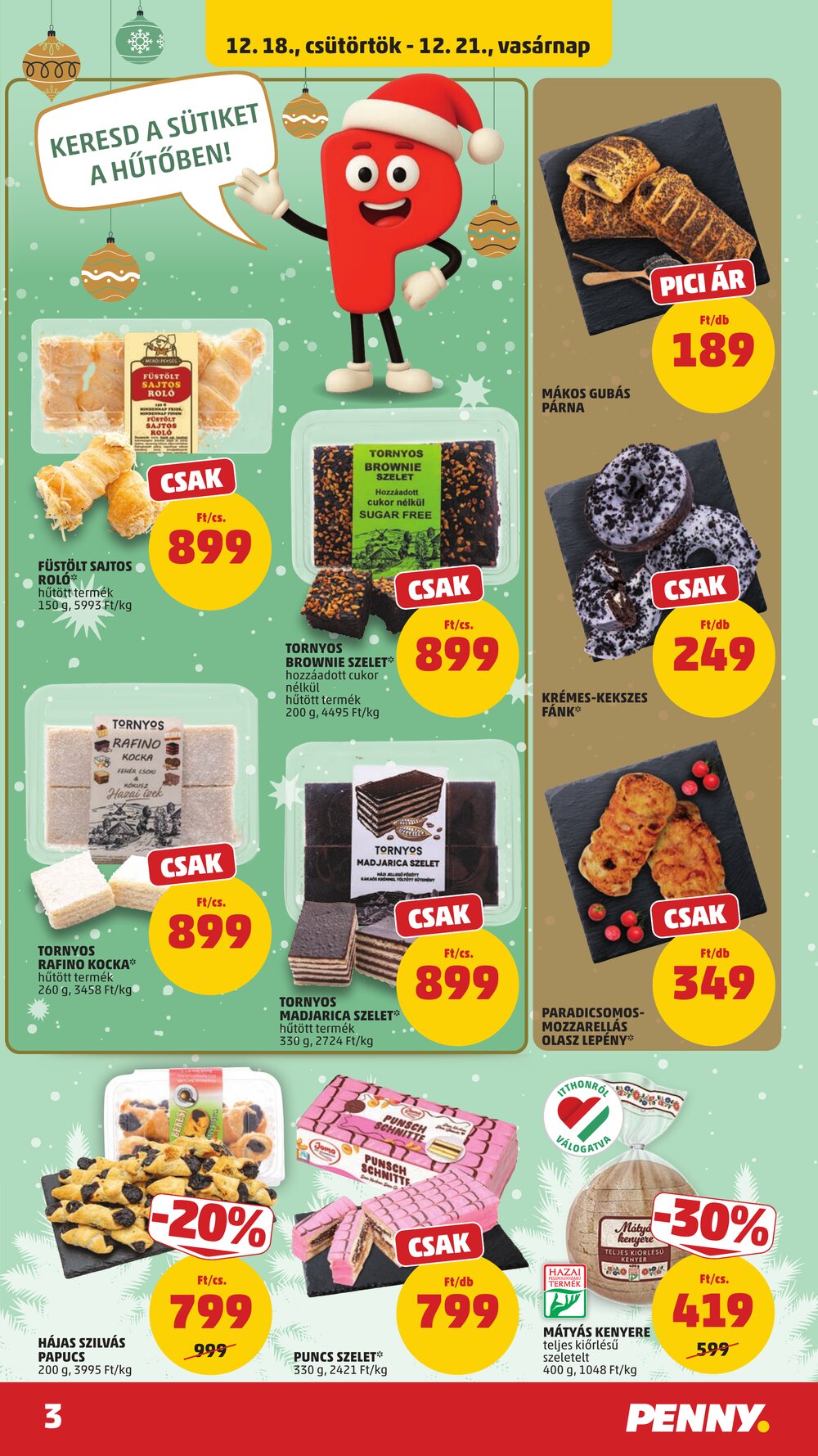 Penny Market akciós újság 2025.12.18-tól - 3. oldal.