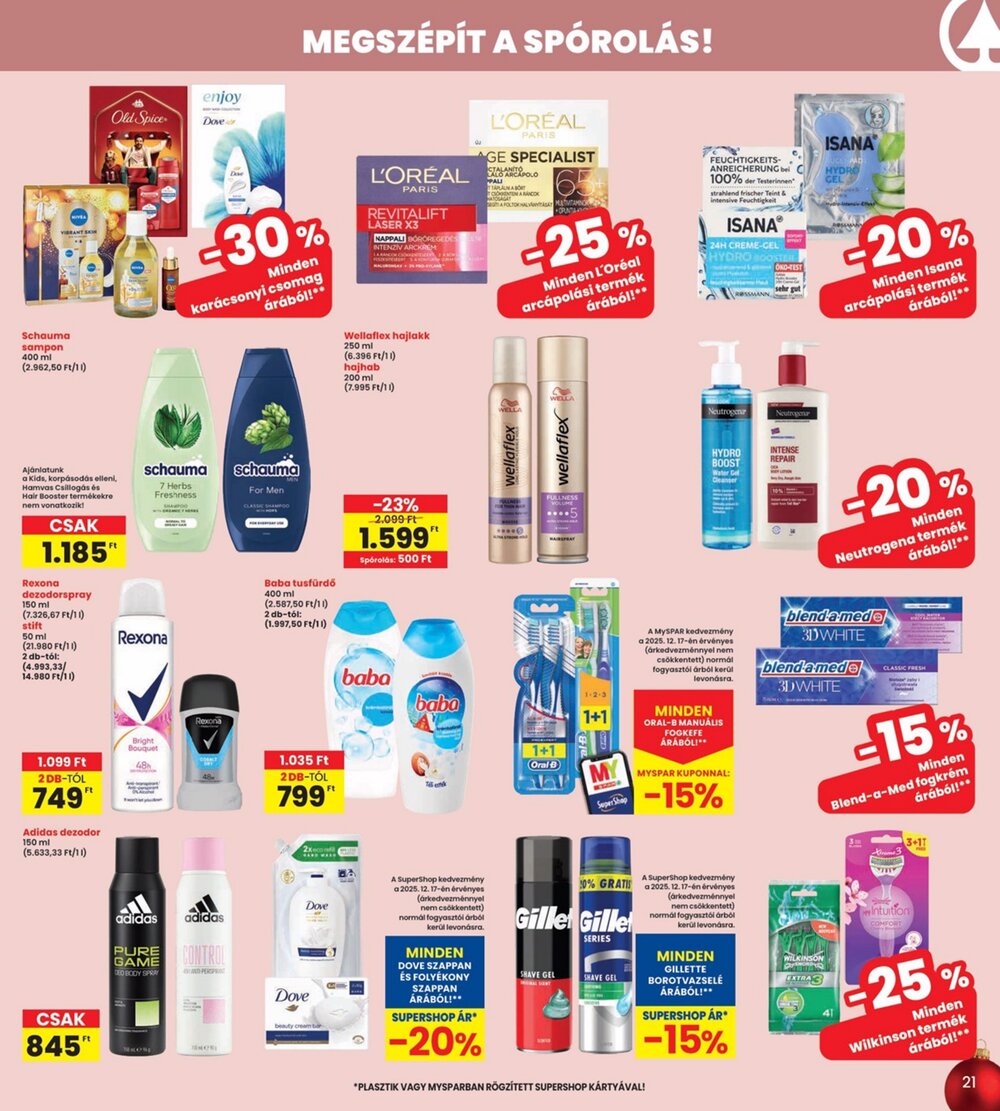 Interspar akciós újság 2025.12.18-tól - 21. oldal.