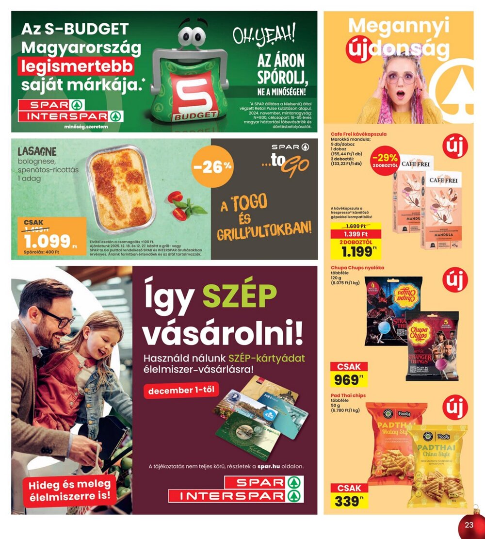 Interspar akciós újság 2025.12.18-tól - 23. oldal.