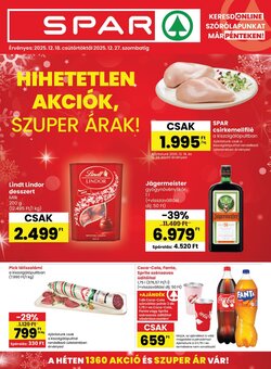 Spar akciós újság 2025.12.18-tól