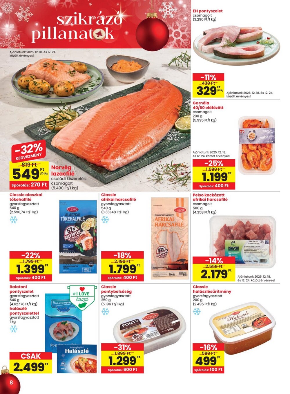Spar akciós újság 2025.12.18-tól - 8. oldal.