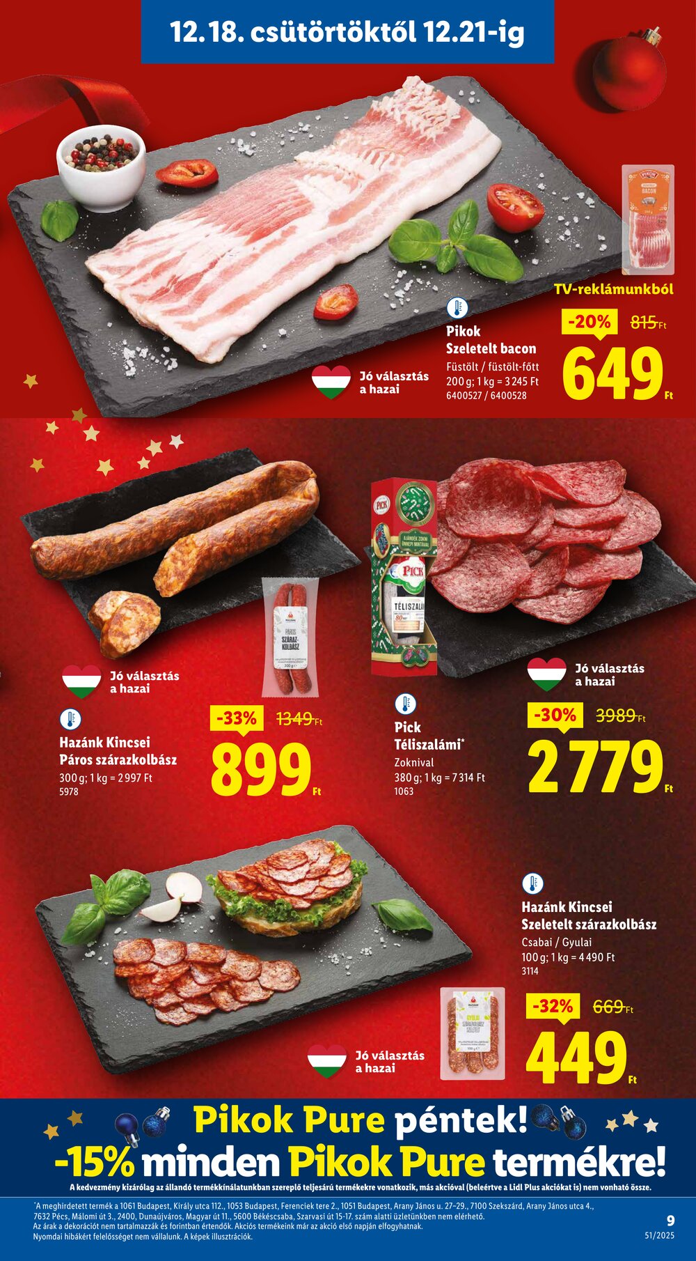 Lidl akciós újság 2025.12.18-tól - 9. oldal.