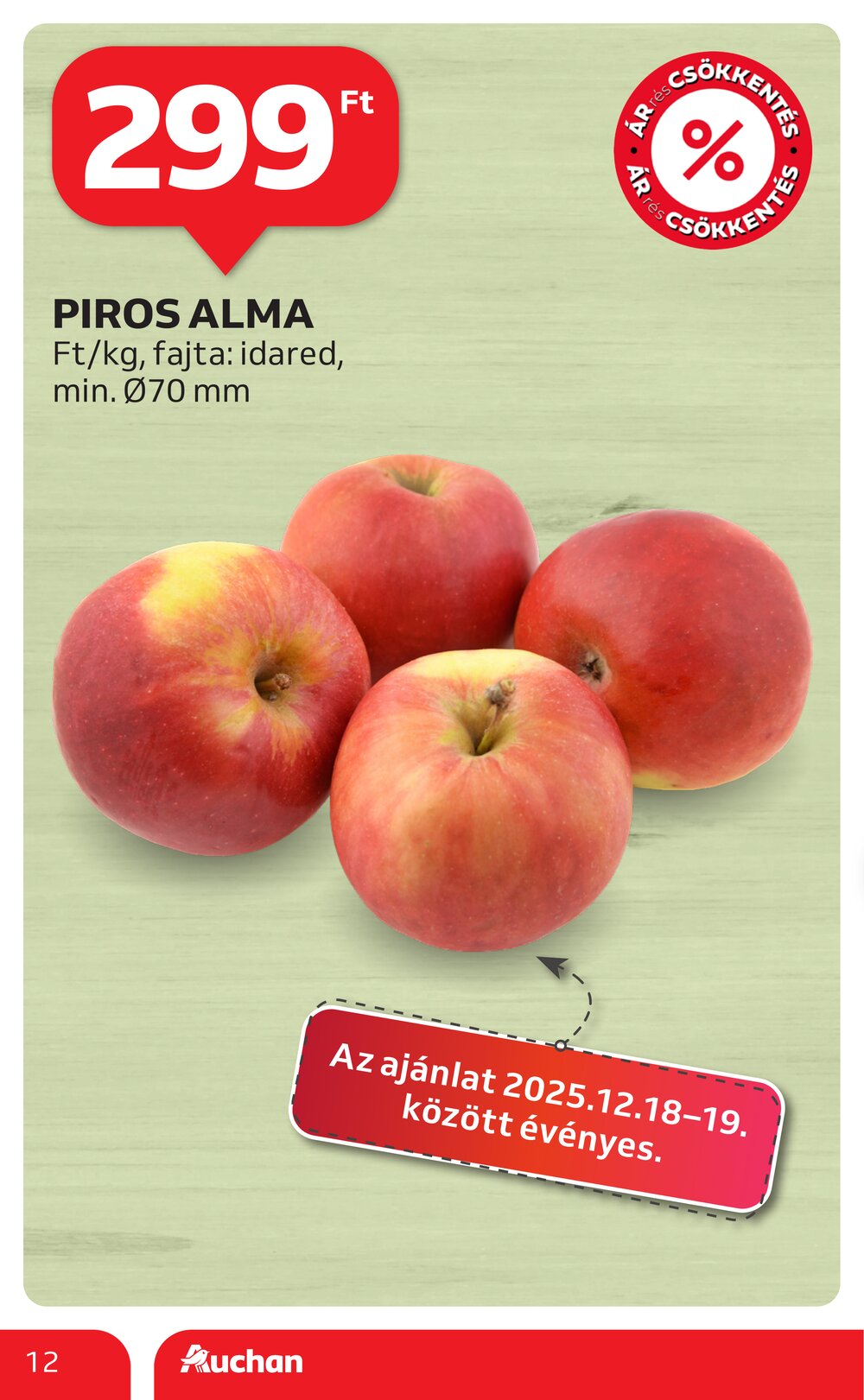 Auchan akciós újság 2025.12.18-tól - 12. oldal.