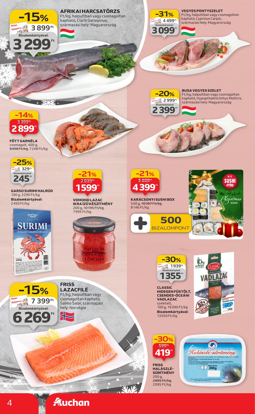Auchan akciós újság 2025.12.18-tól - 4. oldal.