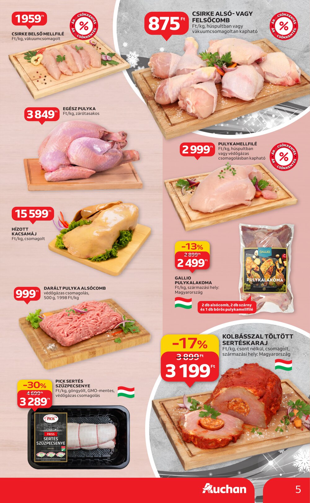 Auchan akciós újság 2025.12.18-tól - 5. oldal.