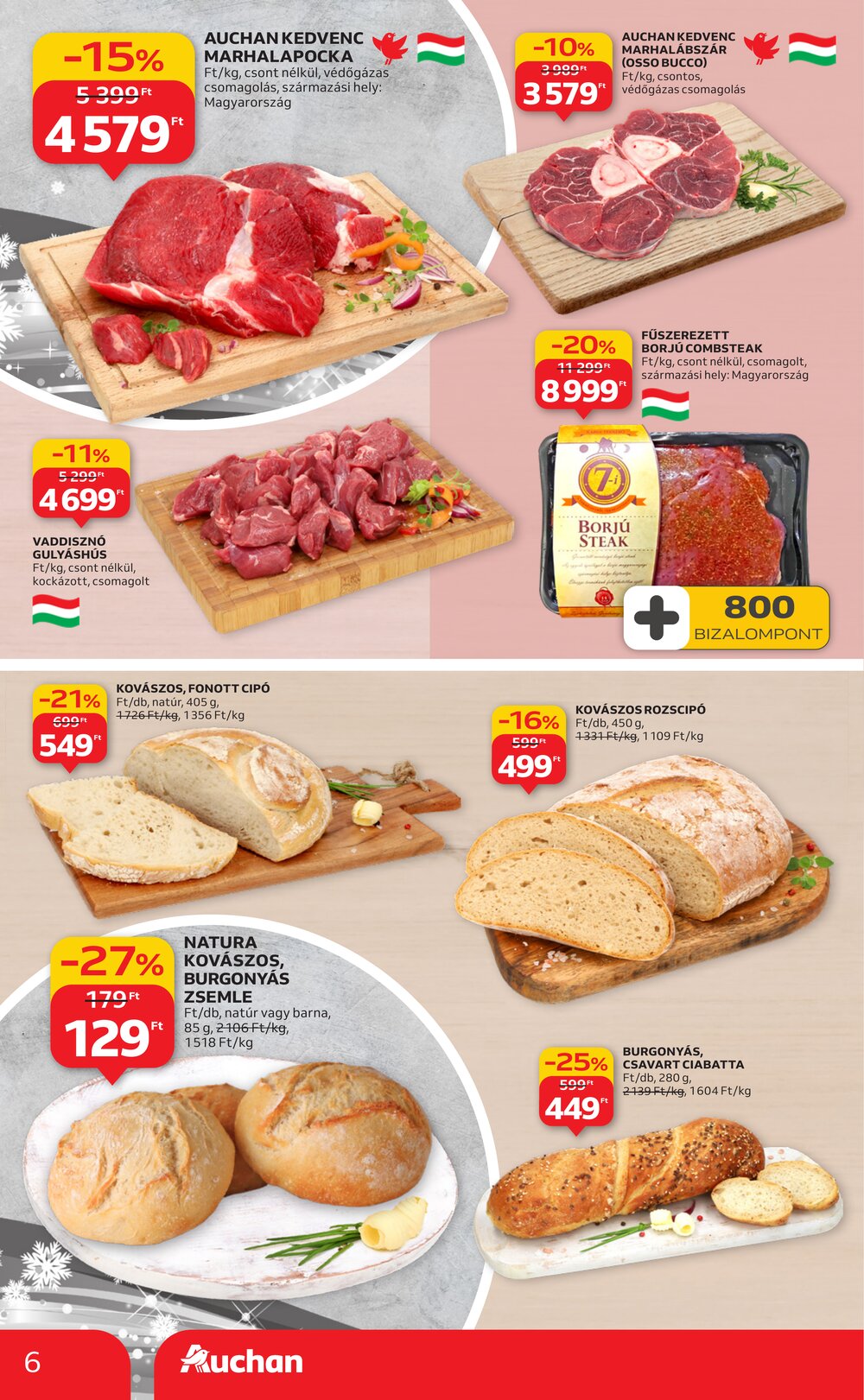 Auchan akciós újság 2025.12.18-tól - 6. oldal.