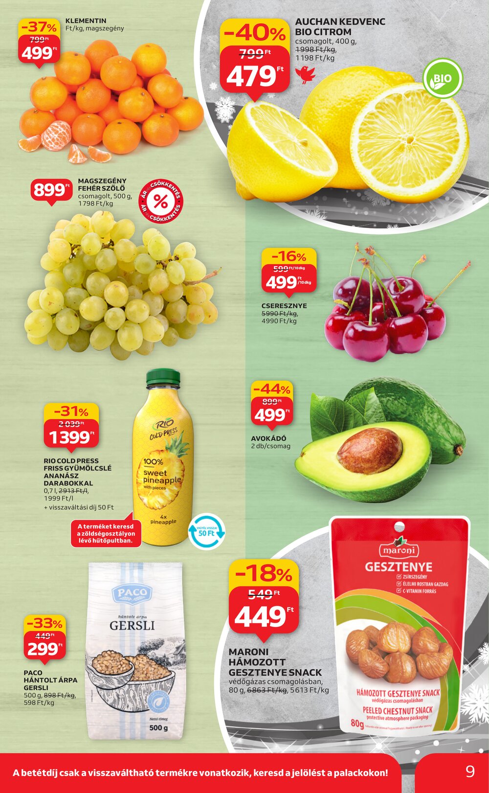 Auchan akciós újság 2025.12.18-tól - 9. oldal.