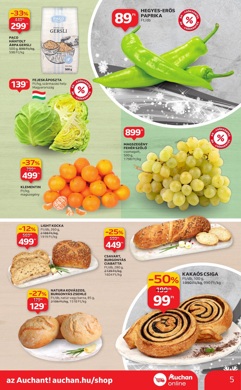 Auchan akciós újság 2025.12.18-tól - 5. oldal.