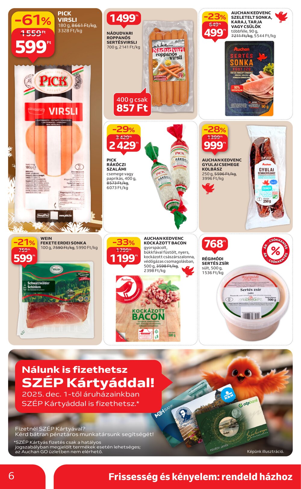 Auchan akciós újság 2025.12.18-tól - 6. oldal.