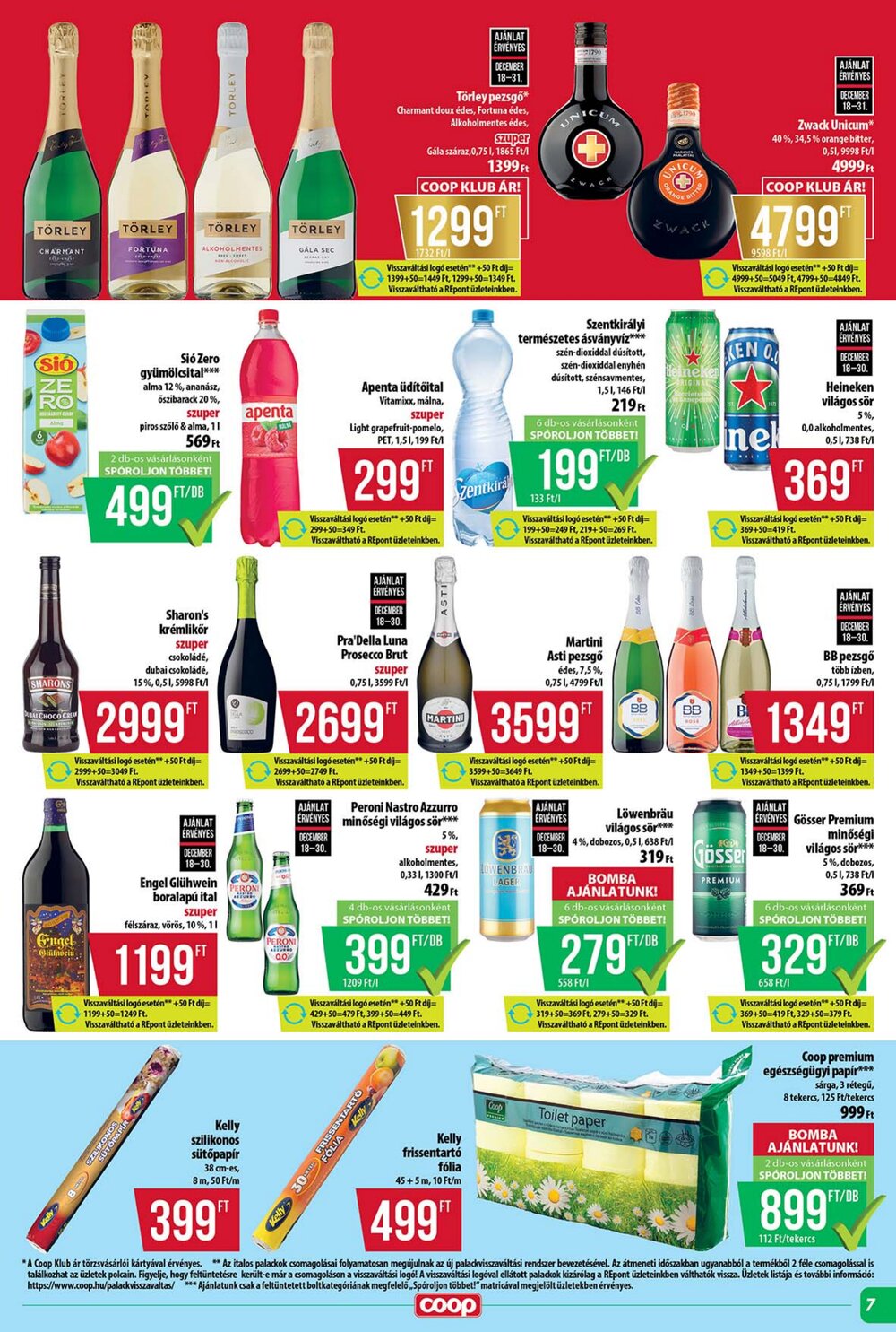 Coop akciós újság 2025.12.18-tól - 7. oldal.