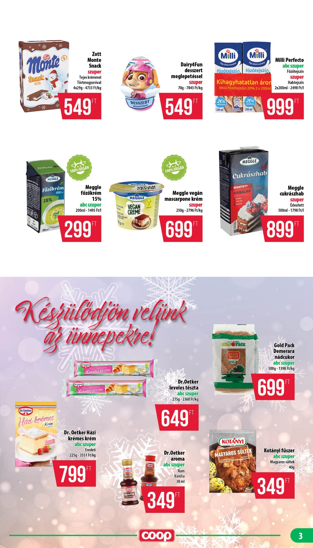 Coop akciós újság 2025.12.18-tól - 3. oldal.