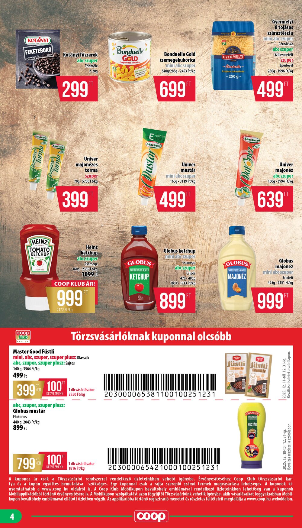 Coop akciós újság 2025.12.18-tól - 4. oldal.