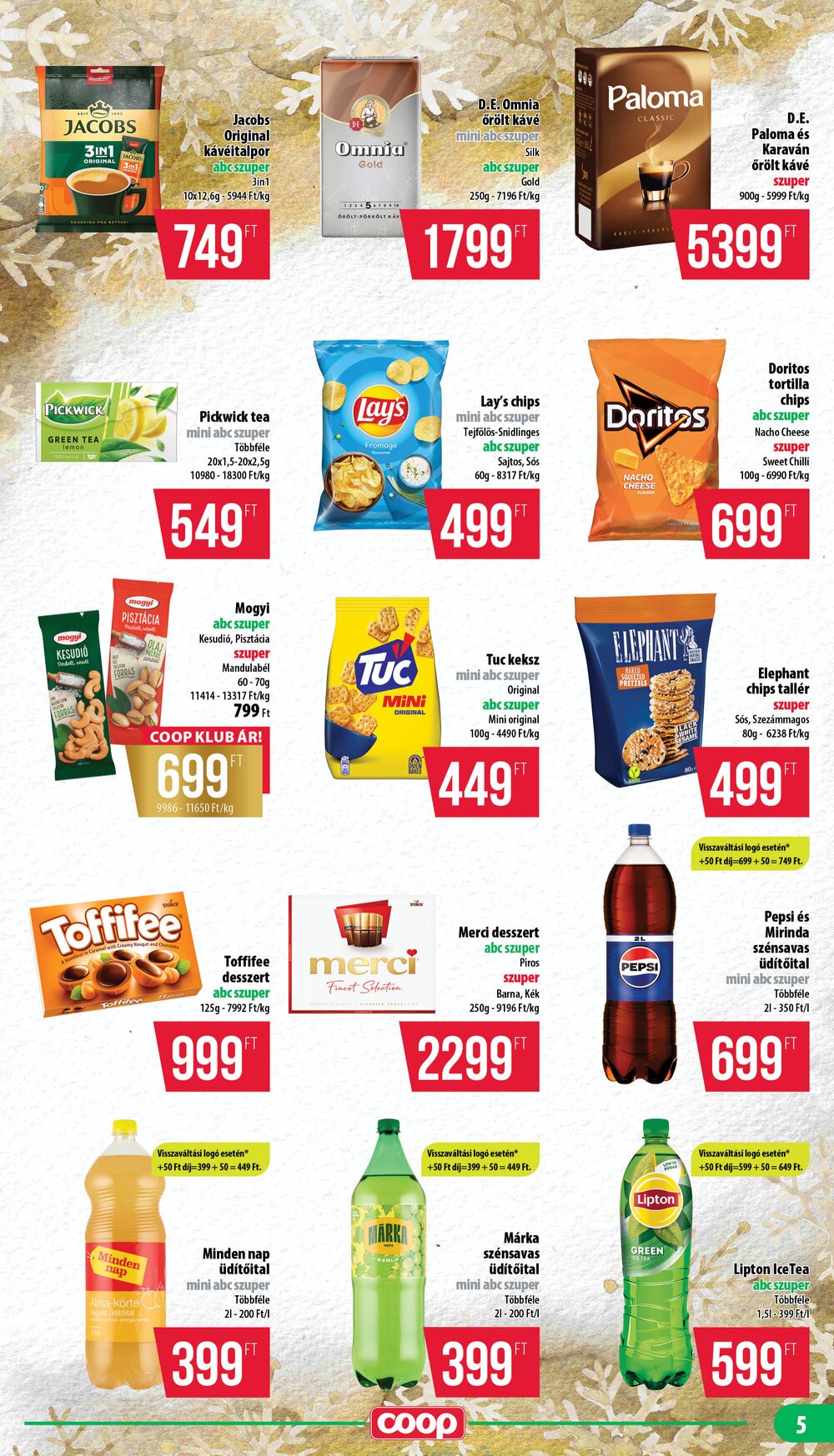 Coop akciós újság 2025.12.18-tól - 5. oldal.