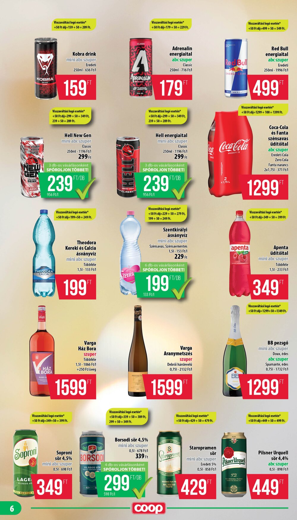 Coop akciós újság 2025.12.18-tól - 6. oldal.