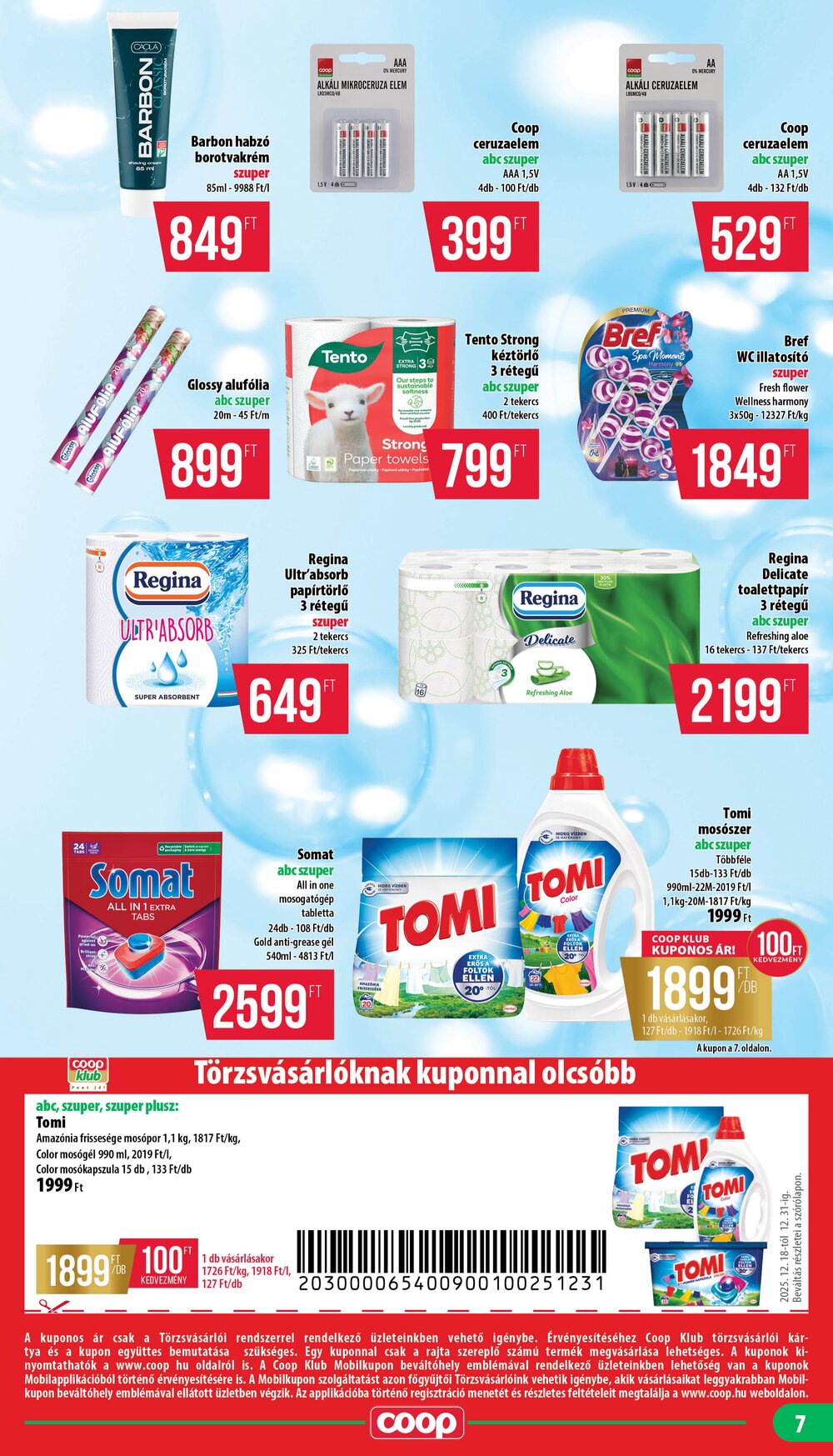 Coop akciós újság 2025.12.18-tól - 7. oldal.