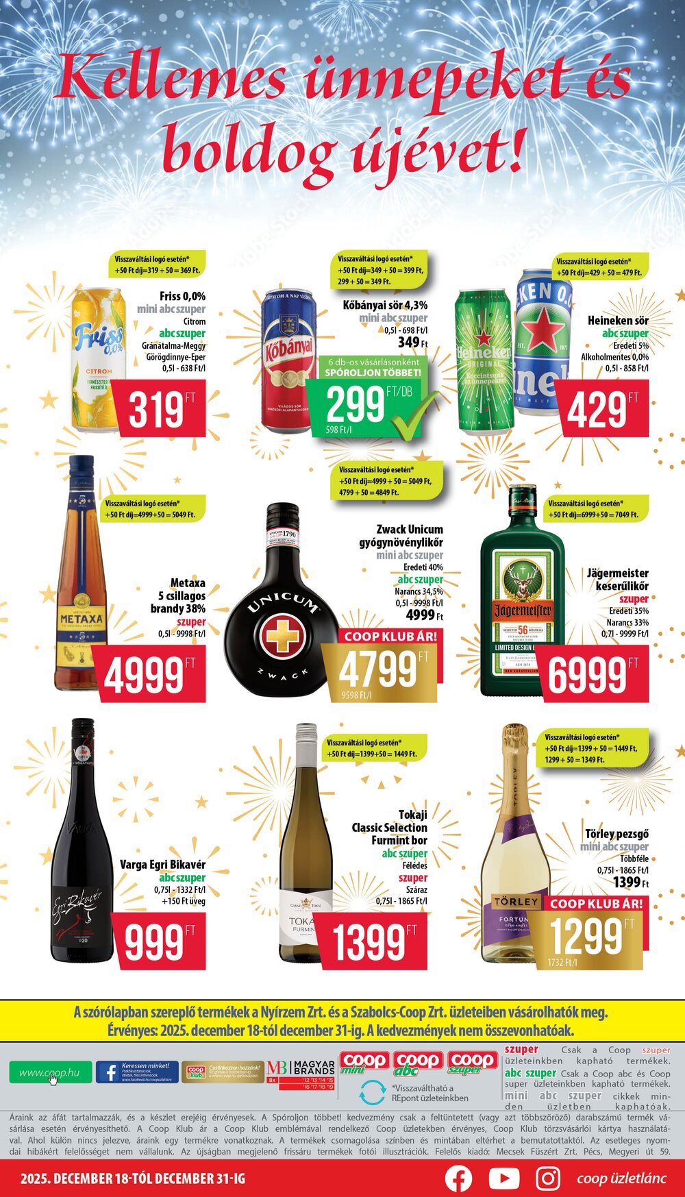 Coop akciós újság 2025.12.18-tól - 8. oldal.